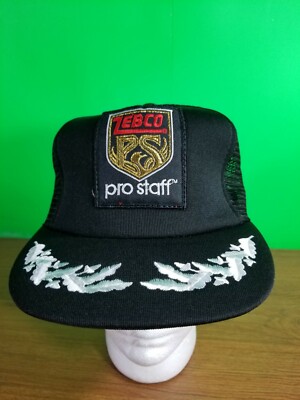 Zebco Pro Staff Trucker Hat Black 