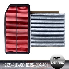 Engine Filter & Carbon Cabin Air Filter Fits For Honda Ridgeline 3.5L 2006-2014