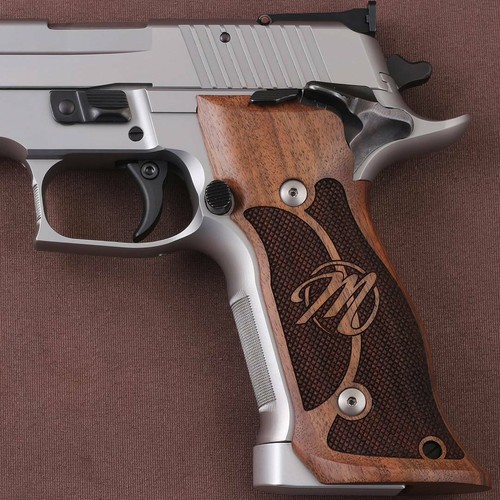 KSD Grips Brand SS P226 SAO & X-Five & X-Six Compatible Walnut Grip Custom Logo