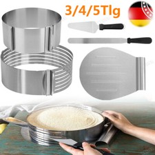 3-5tlg Torten Set Backzubehör Kuchenschneidehilfe Kuchen Boden Tortenschneider
