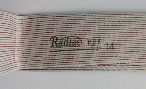 Radiac Rex vintage shirt collar STRIPED size 14 UNUSED men women detachable - Picture 3 of 3