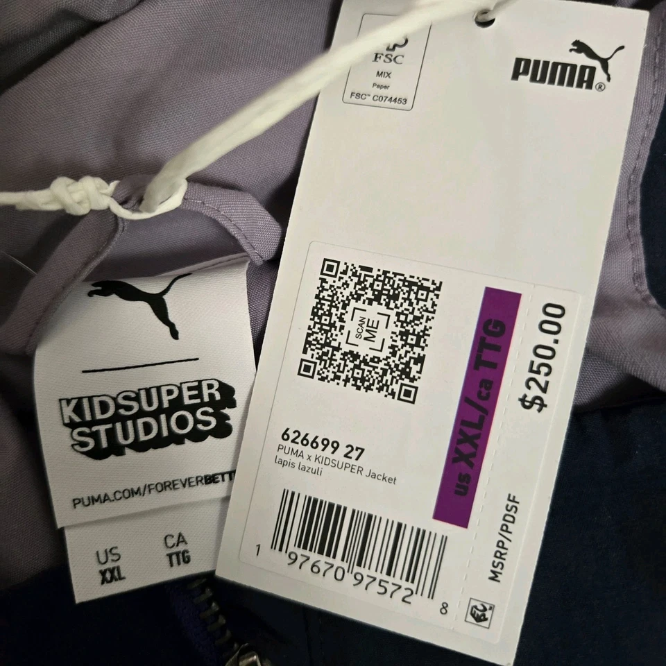 Chaqueta Puma x Kidsuper Studios Cellerator Lapislázuli Para Hombre Talla 2XL 626699-27  Foto 3 de 3