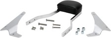 Cobra Square Short - 14in. Sissy Bar with Pad - Black Steel USA Made 02-5660