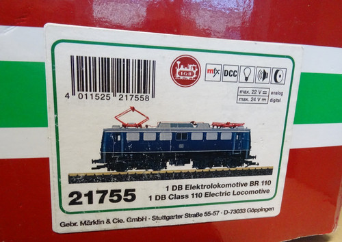 LGB Spur G 21755 Elektrolok BR 110 der DB digital MFX -Sound  OVP M80 | Condition: Gebraucht