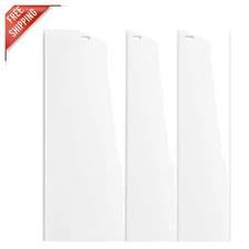 Elegant White Replacement Blind Slats - Customizable 82.5" x 3.5" for Windows
