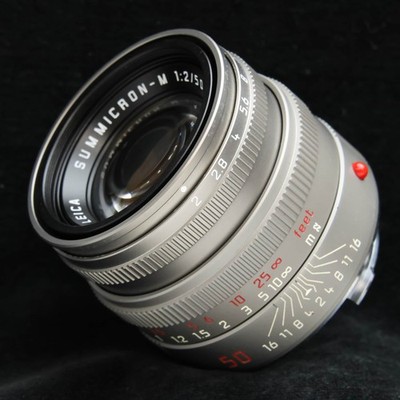 Leica Summicron M50mm F/2 4th titanium -Near Mint- #118 w