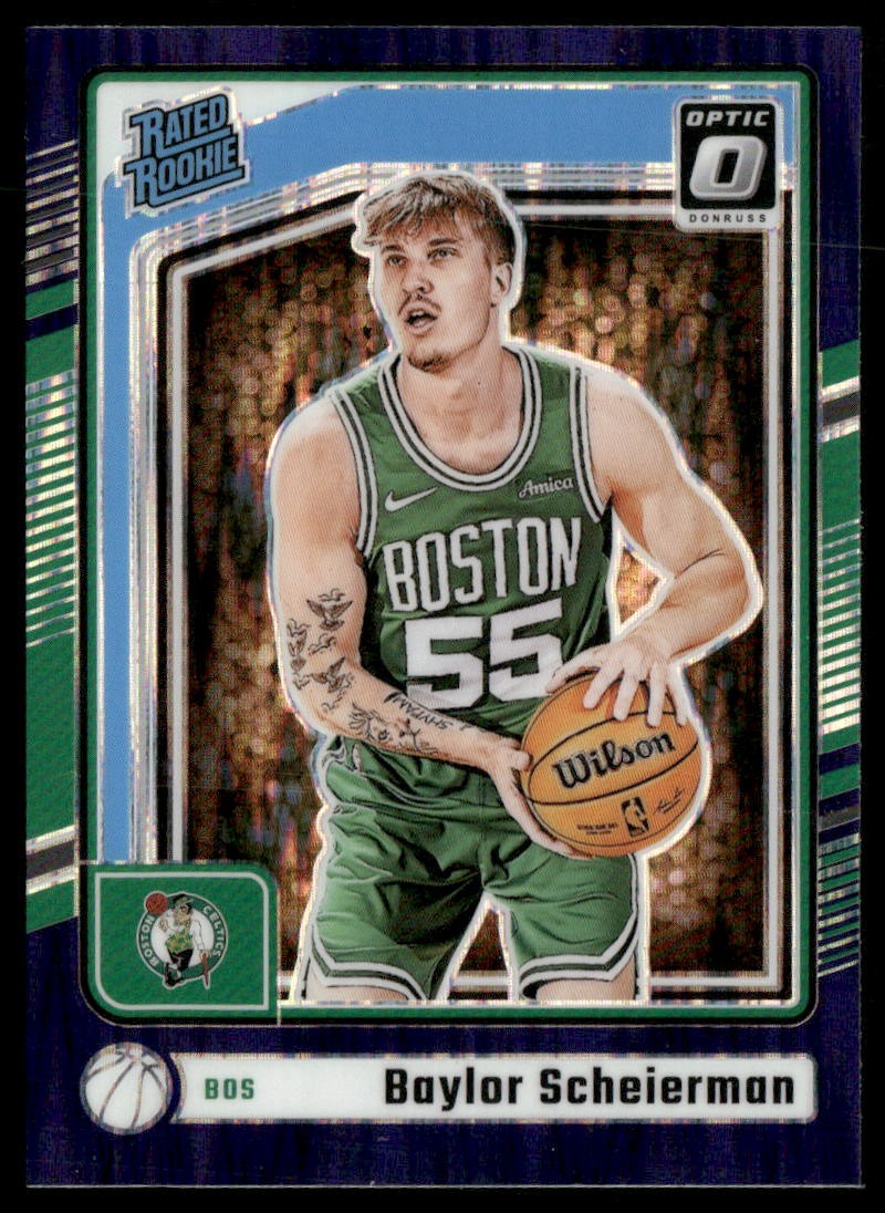 2024-25 Donruss Optic #263 Baylor Scheierman Purple Shock