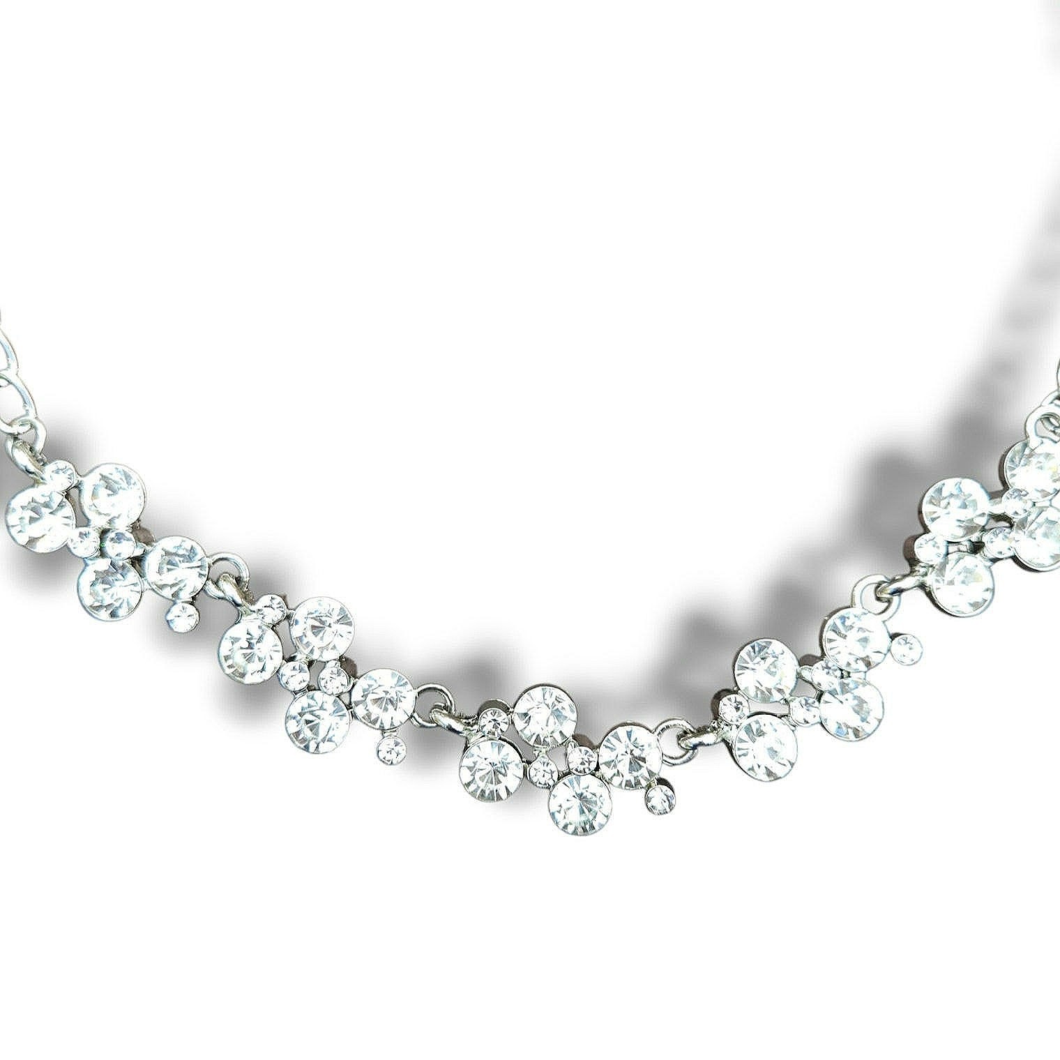 Crystal Rhinestone Statement Collar Necklace Brid… - image 3