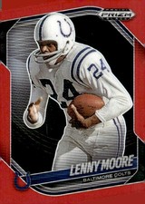 2025 Panini Prizm Black #6 Lenny Moore Prizms Red #/299