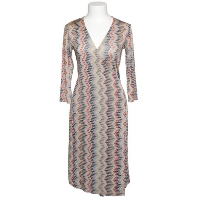 Brigitte von Boch, Maxikleid, Größe: M, Beige/Blau/Rot/Grün, Seide, Print #VgI