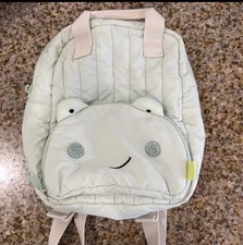 Kids Frog Face Small Polyester Backpack Light...