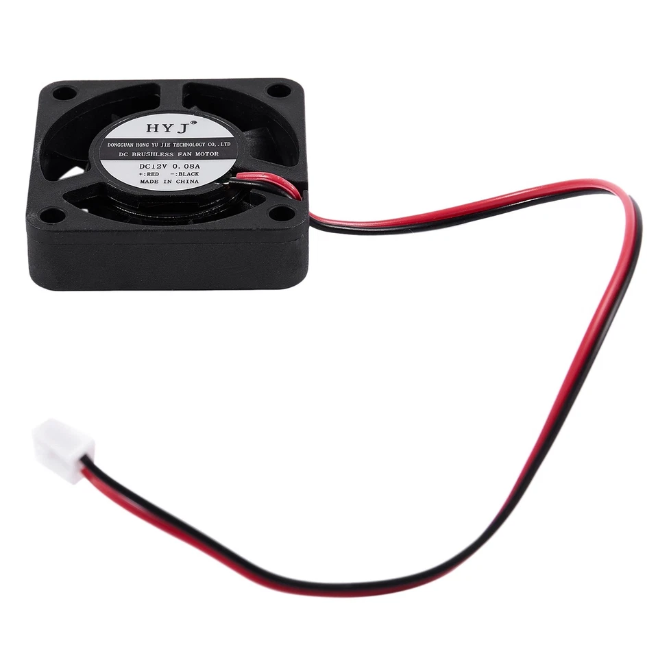 DC 12V 0.1A 2 Pin PC Case CPU Cooler Cooling Fan 40mm x 40mm x 10mm Q7M28649 - Image 4 of 4