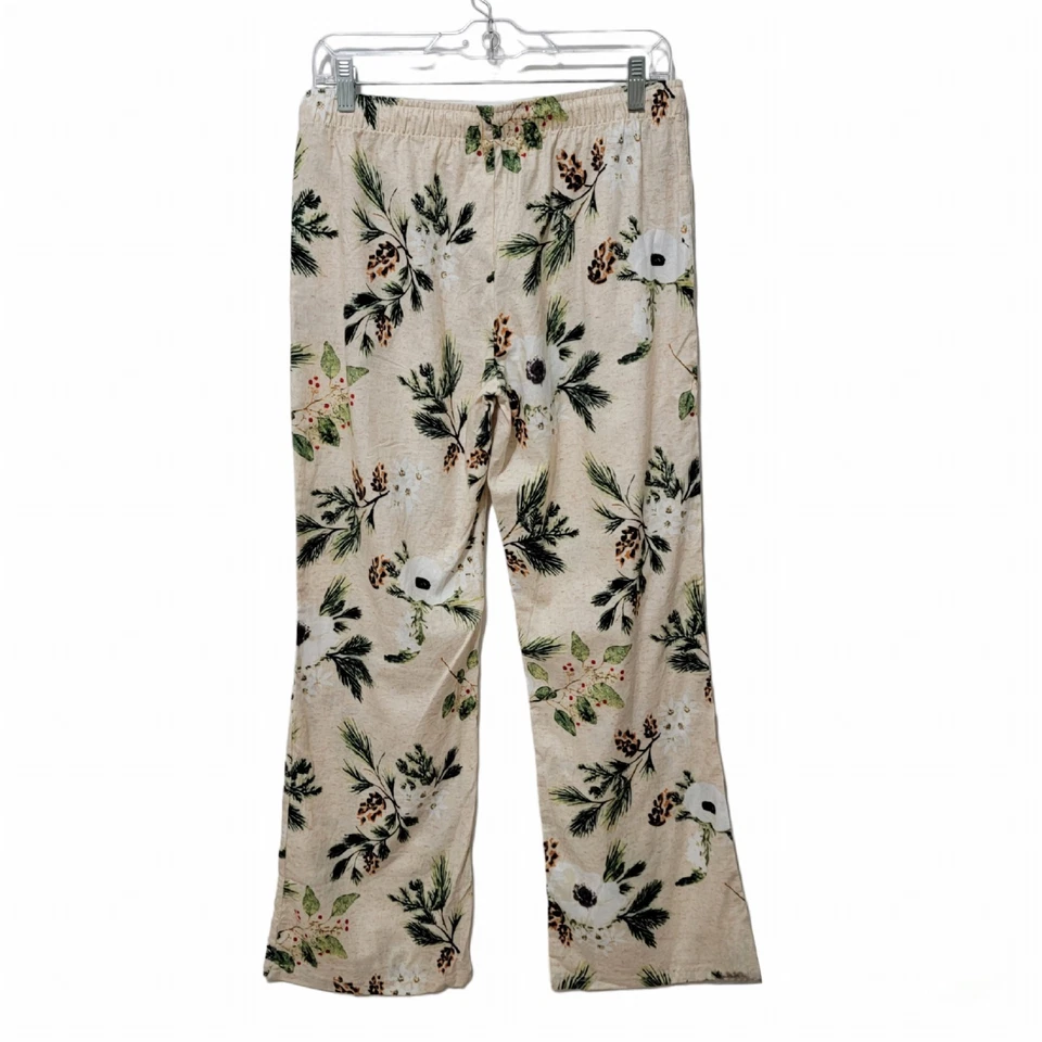 Pantalones de pijama de franela de piña floral para mujer Gilligan & O'malley PEQUEÑOS vacaciones Foto 2 de 4