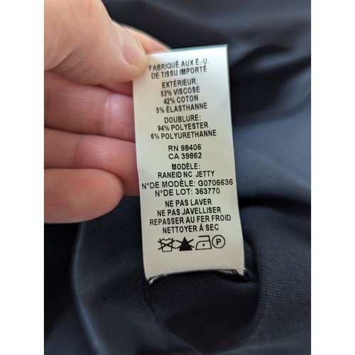 Theory Raneid NC Jetty Sleeveless A-Line Dress Women's Sz 6 Black Zip Back Lined - Bild 5 von 9