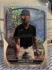 2023 Bowman Chrome Prospects Janero Miller Speckle Refractor /299 (RC) Marlins