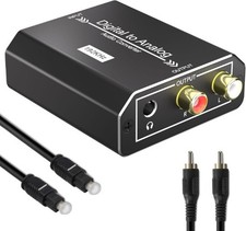 Digital to Analog Audio Converter 192KHz DAC SPDIF Coaxial Optical to RCA L/R