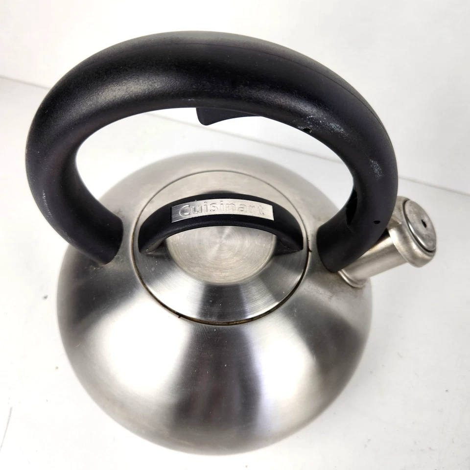 Cuisinart Silbador Estufa Tetera Max Relleno Cuerpo Acero Inoxidable Cepillado Foto 3 de 4