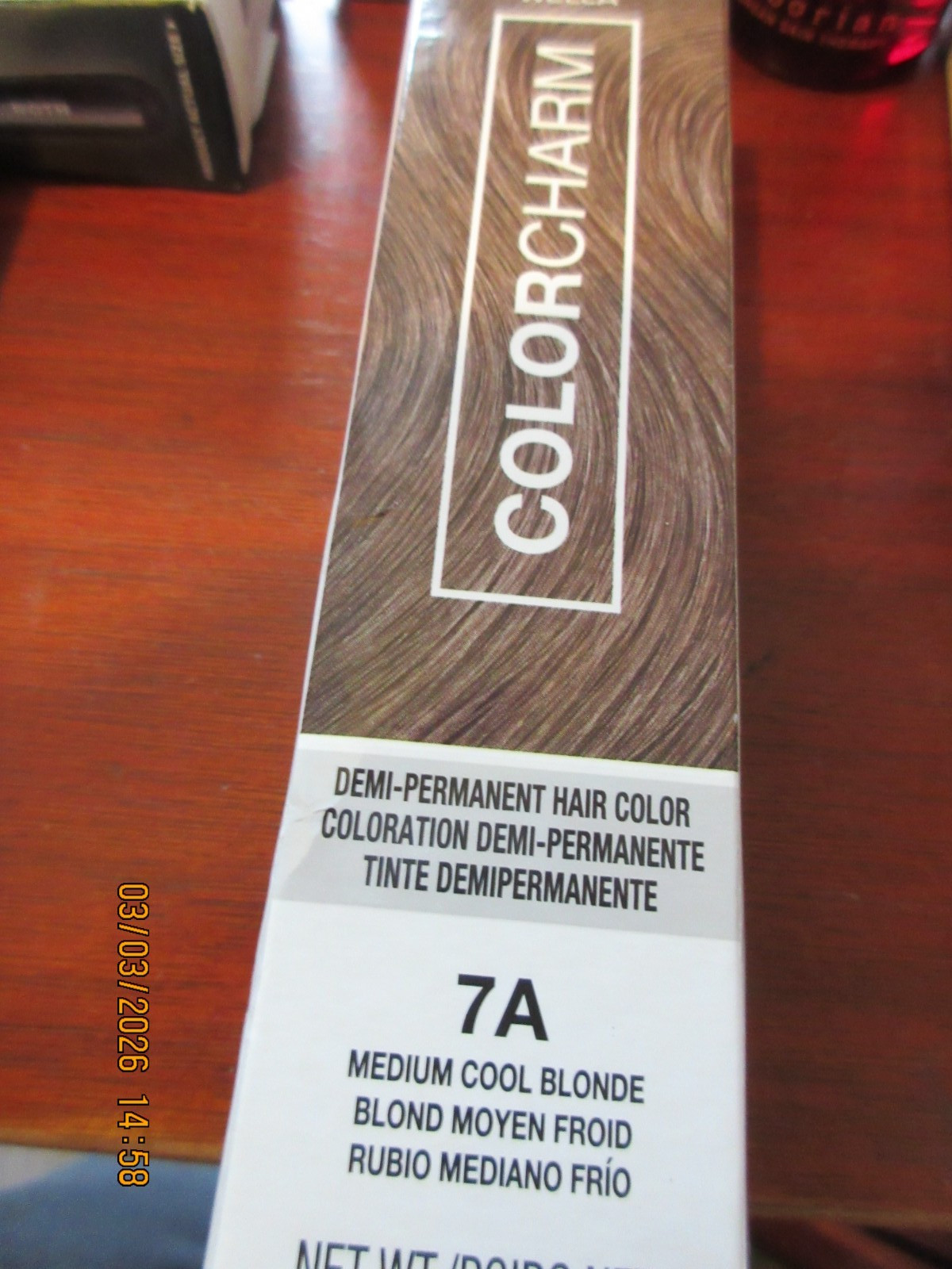 Charm Demi Permanent Dye Gel Hair Color 7a Medium Cool Blond