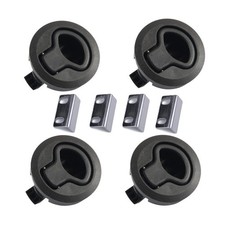 61mm Plastic Flush Pull Slam Latch for RVs, Trailers, and Yachts - 4 Pack