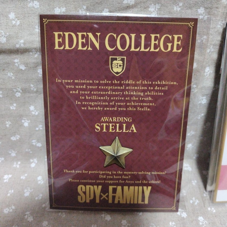 Spy X Family X Exhibition Color Paper Collection Benefit Stelle Pins