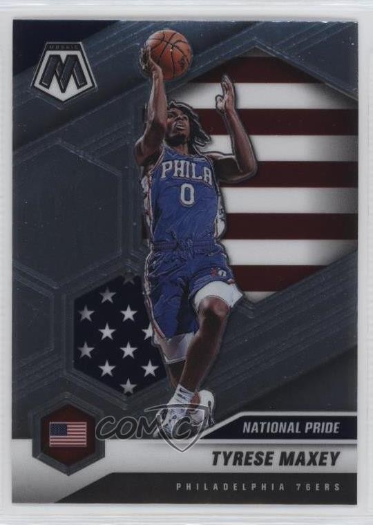 2020-21 Panini Mosaic National Pride Tyrese Maxey #259 Rookie RC 1p66