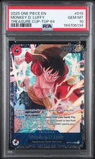2025 One Piece Promos Treasure Cup Top 64 015 Monkey D. Luffy PSA 10