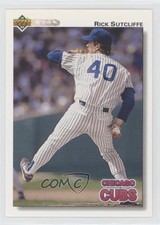 1992 Upper Deck Factory Set Gold Hologram Rick Sutcliffe #529 0ao0