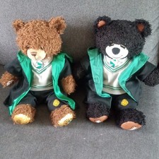 Build-A-Bear Harry Potter Slytherin Teddy Bear Plush with Robe Scarf Sweater