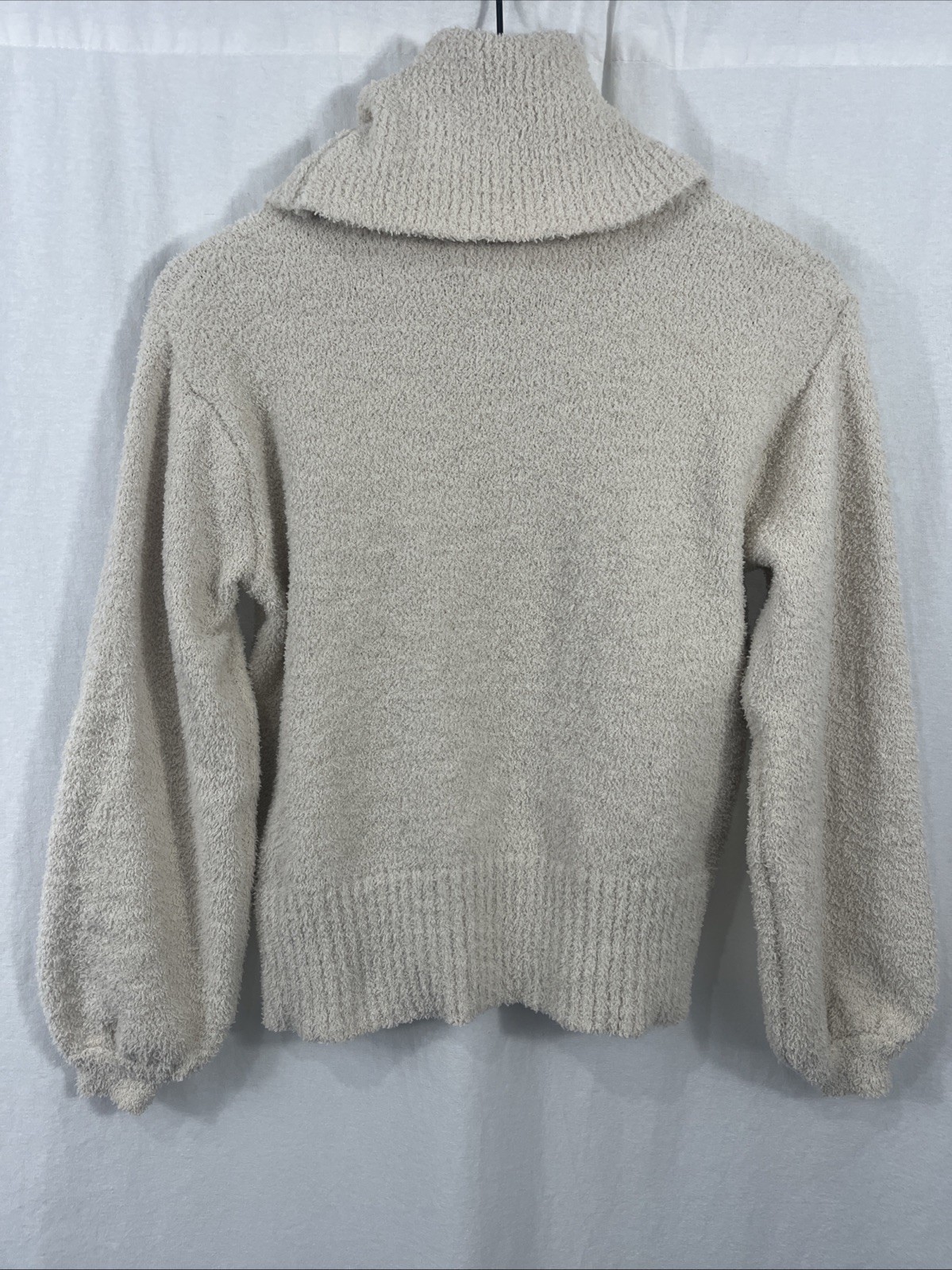 Ruby Moon Soft Cozy Sweater Ivory Thread Knit Top… - image 5