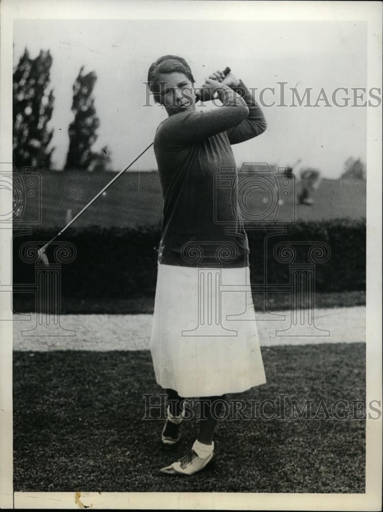 1931 Press Photo Marion Morgan in Women's Western Golf at Buffalo NY - net10846