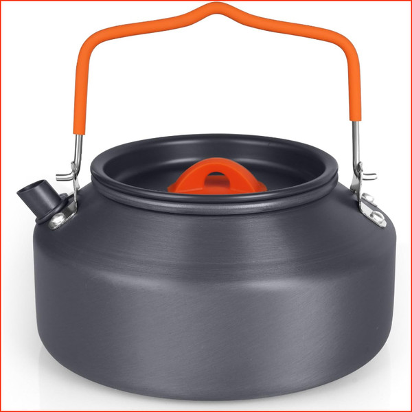 Wasserkessel 1,1L Tragbar Camping Wasserkocher Teekessel FüR Outdoor Picknick-image