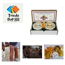 Cowboy Edition Leather Care Gift Set  Leather Cream and Beeswax Waterproofin...