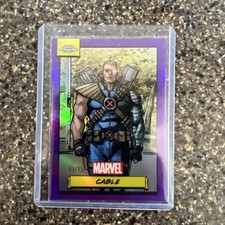 2024 Topps Chrome Marvel #5 Cable Purple Refractor /75