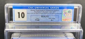 Grand Theft Auto V: Premium Edition CGC 10 A++ Perfect PS4 Sealed New Graded