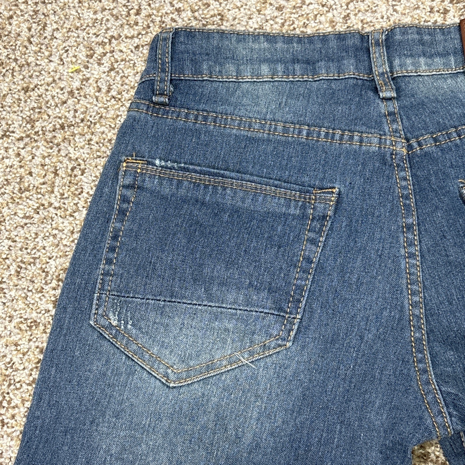 Amongst Others Distressed Slim Stretch  Mens Denim Jeans 28x30 (28x29) - View 15