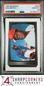1989 BOWMAN #259 KEN GRIFFEY JR.-KEN GRIFFEY SR. PSA 10