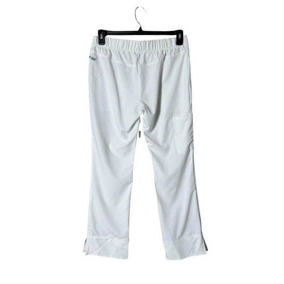 Pantalones de tiro bajo Greys Anatomy Signature para mujer de spandex cargo pequeños blancos pequeños Foto 3 de 4