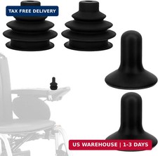 2 Sets Controller Knob and Gaiter for Electric Wheelchair, Universal Silicone Wh