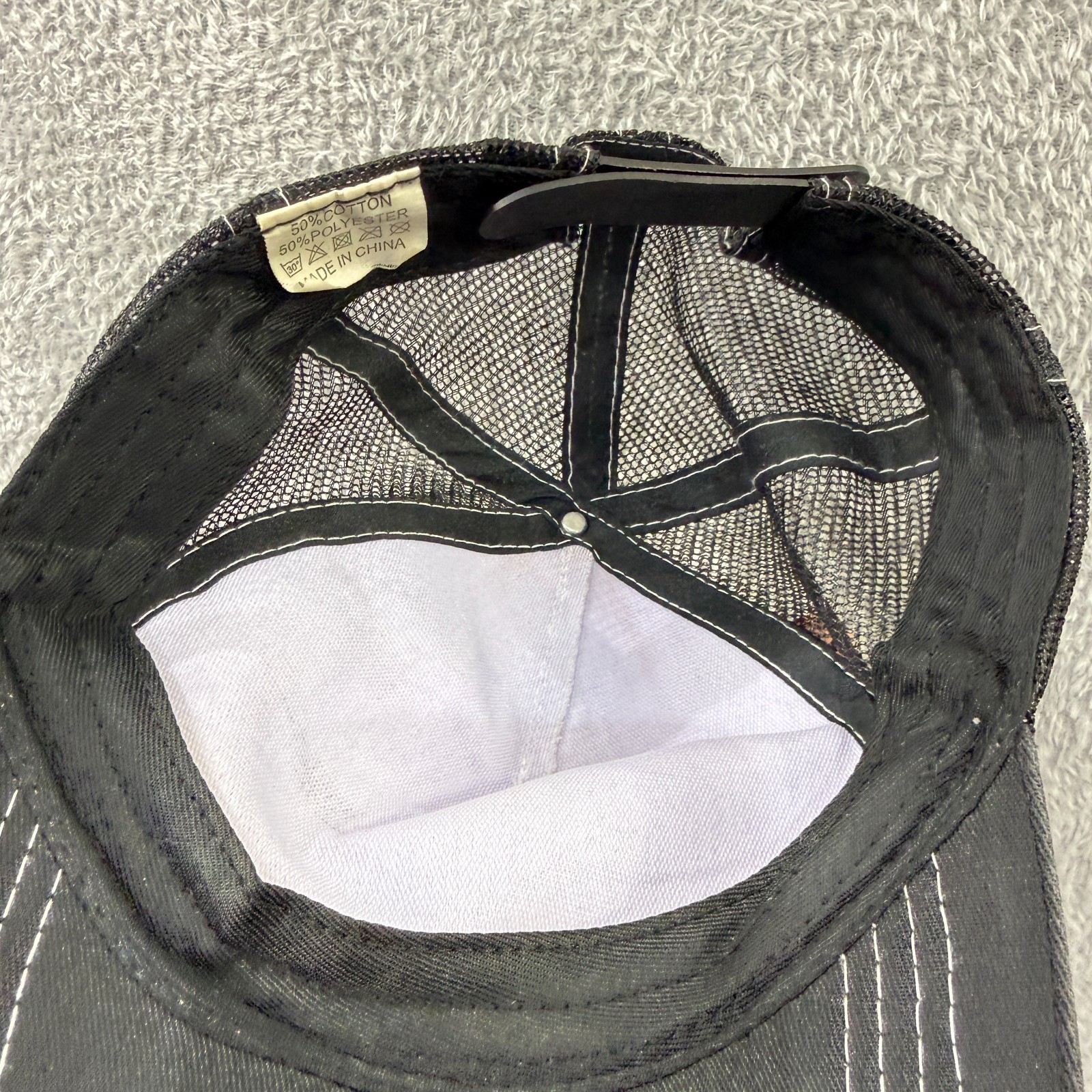 Vintage Bass Pro Shops 2000's Y2K Black White Logo Snapback Mesh Trucker Cap image 6