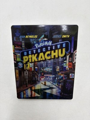 Pokemon Detective Pikachu 4K Steelbook Tested Working NO PROMO CARD