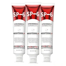3-Packs SP-6 6-Probiotic Whitening Toothpaste Brighten & Oral Health US STOCK