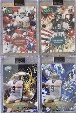 Wild Card Splat Football Card Lot 4 Cards John Mateer Kyle McCord Drew Brees 1/1