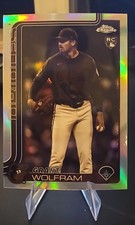 2025 Topps Chrome Update Series - Grant Wolfram #USC31 Sepia Refractor (RC)