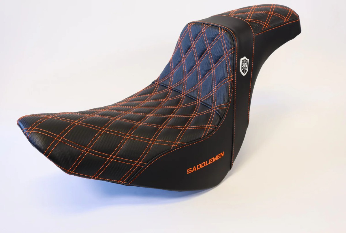 ORANGE STITCH SADDLEMEN 0802-1433 SC81829DB Pro Series SDC
