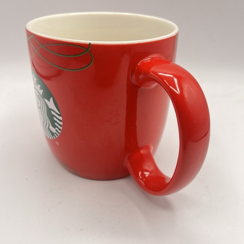 Starbucks Red with Gold 2020 Holiday Christmas Oversized Coffee Tea Mug 18 oz. - Picture 3 of 13