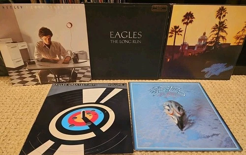 Eagles & Don Henley Vinyl Lot Of 5 Records Long Run Promo