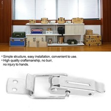 10pcs Spring Hasp Lock Buckle Wooden Chest Box Toggle Latch Catch Zinc Plated