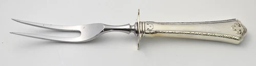 Wallace CARMEL Sterling Silver Handled 8 3/4" Carving Fork  - NO MONO