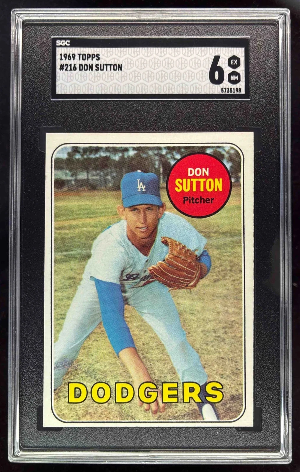 Deal for 1969 Topps #216 Don Sutton SGC 6