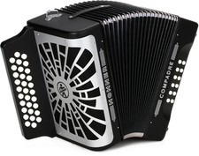 Hohner Compadre Diatonic Accordion - Keys of F/Bb/Eb - Black